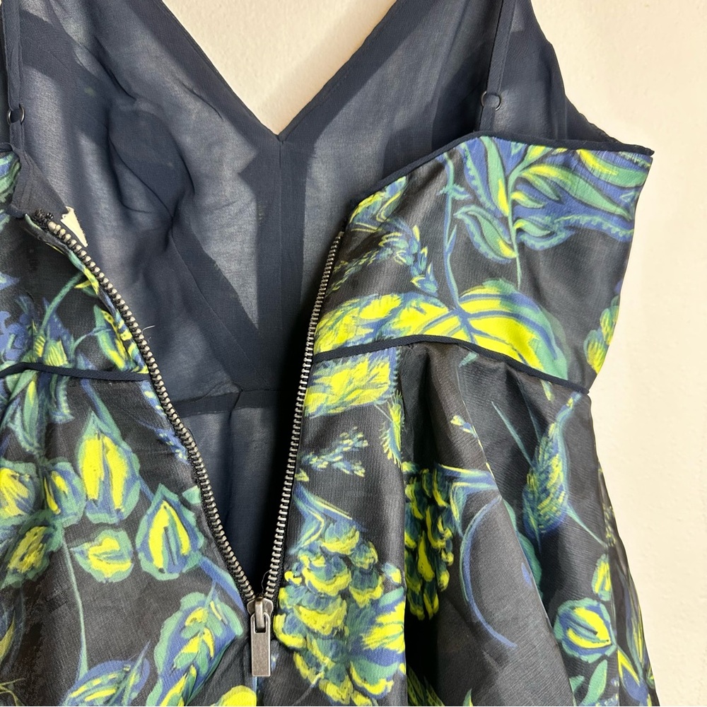 Silence + Noise Hologram Fit & Flare Lined Mini Dress Urban Outfitters Size 2 - Picture 5 of 9